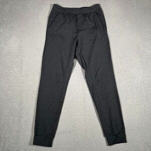 Lululemon Pants Mens Medium Heathered Black Intent Jogger Stretch Drawstring Gym